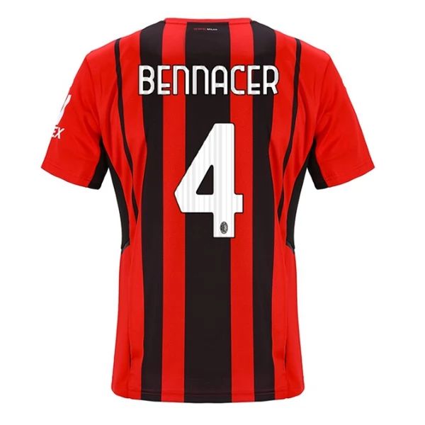 Maillot Football AC Milan Bennacer 4 Domicile 2021-2022 – Manche Courte