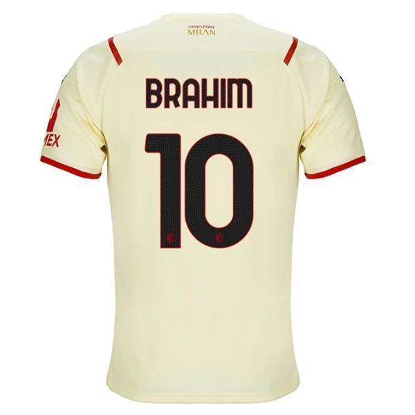 Maillot Football AC Milan Brahim 10 Extérieur 2021-2022 – Manche Courte
