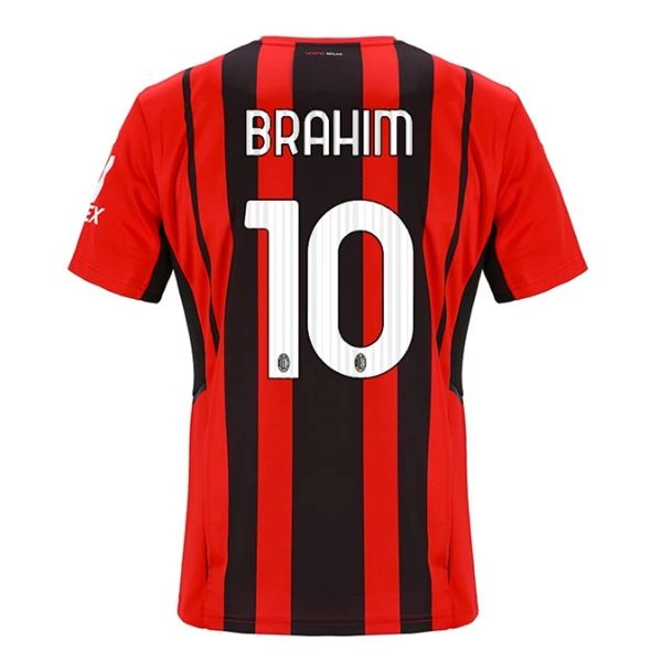 Maillot Football AC Milan Brahim 10 Domicile 2021-2022 – Manche Courte