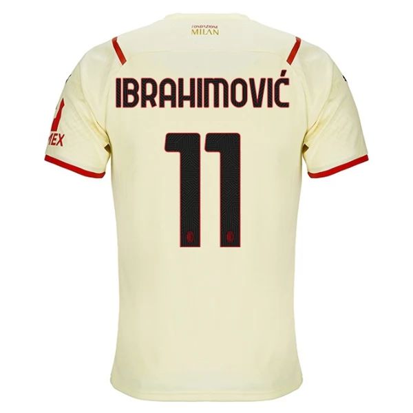 Maillot Football AC Milan Ibrahimović 11 Extérieur 2021-2022 – Manche Courte