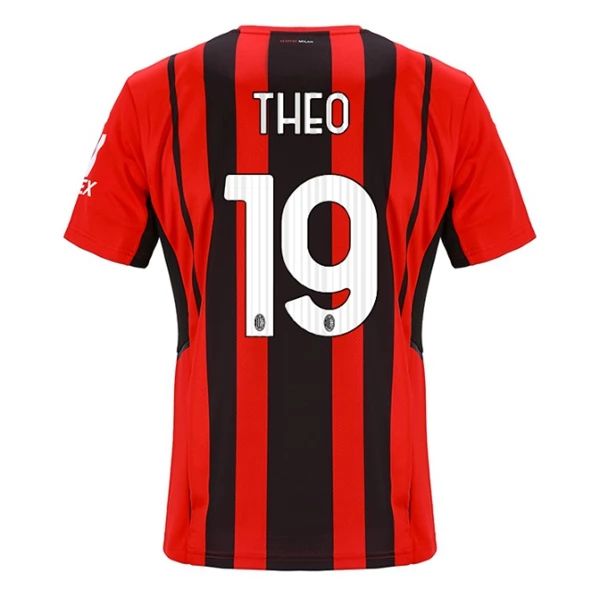 Maillot Football AC Milan Theo 19 Domicile 2021-2022 – Manche Courte