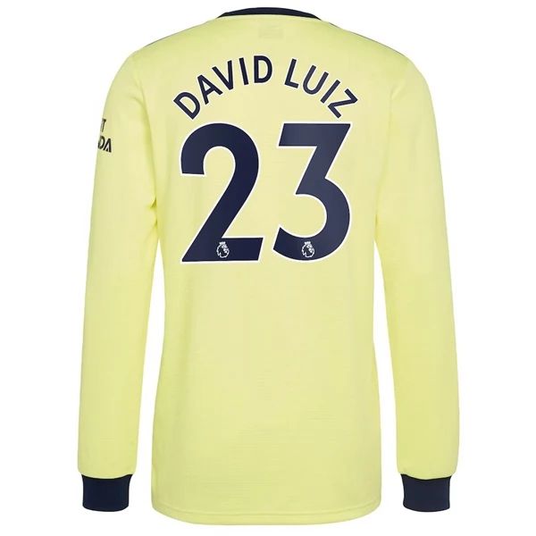Maillot Football Arsenal David Luiz 23 Extérieur 2021-2022 – Manche Longue