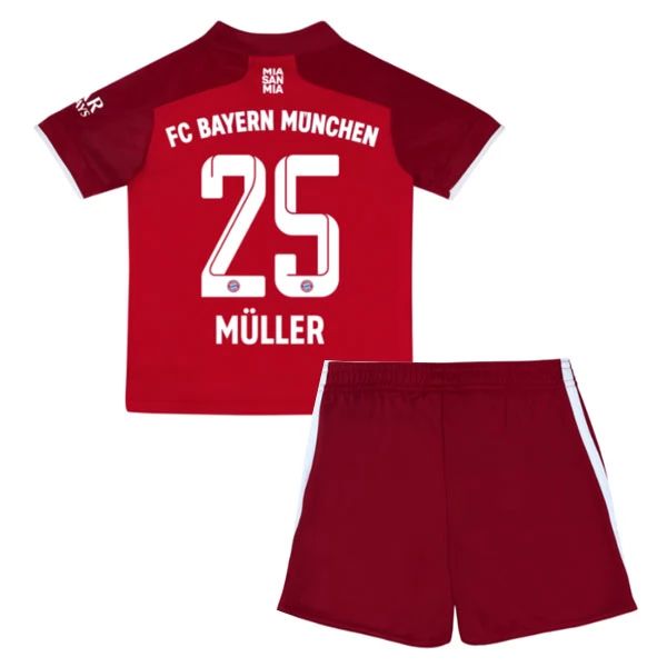 Maillot Tenue FC Bayern München Müller 25 Enfant Domicile 2021-2022 – Maillot Football