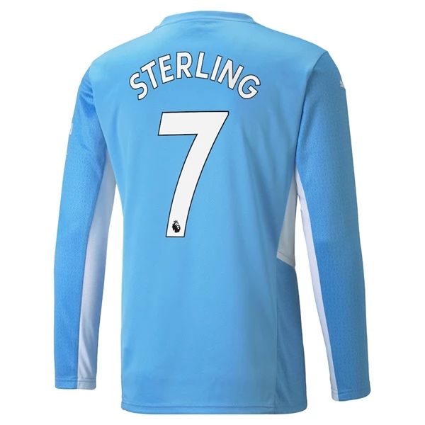 Maillot Football Manchester City Sterling 7 Domicile 2021-2022 – Manche Longue