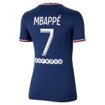Maillot Paris Saint Germain PSG Mbappé 7 Domicile Femme 2021-2022