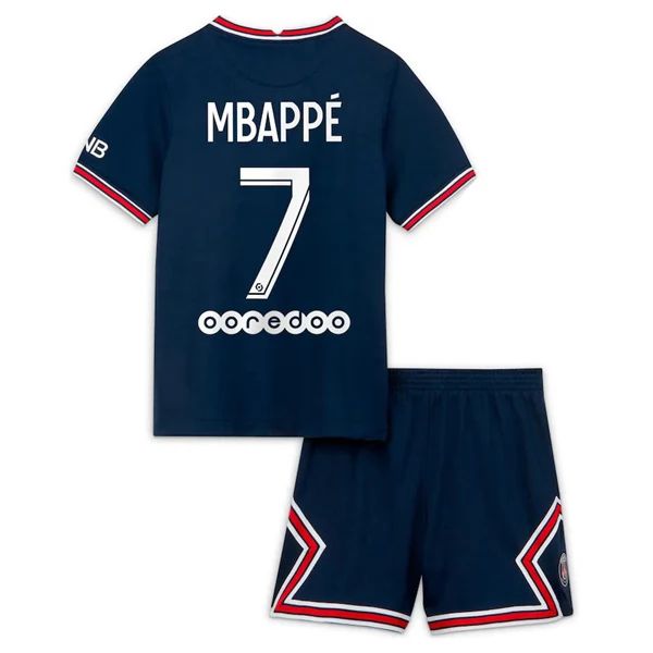 Maillot Paris Saint Germain PSG Mbappé 7 Enfant Domicile 2021-2022