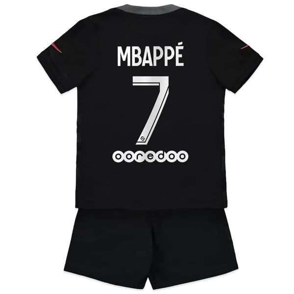Maillot Paris Saint Germain PSG Mbappé 7 Third Enfant 2021-2022