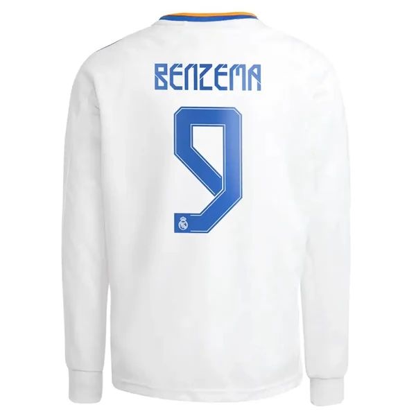 Maillot Football Real Madrid Benzema 9 Domicile 2021-2022 – Manche Longue