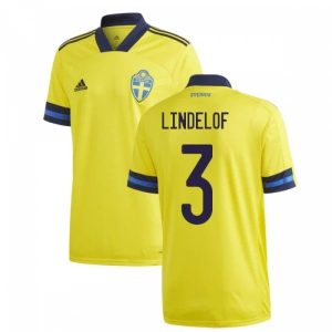 Maillot Suède Lindelöf 3 Domicile 2021 – Manche Courte