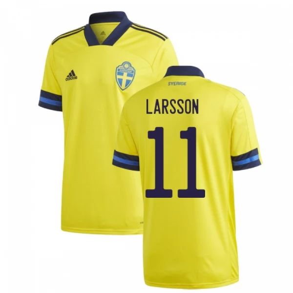 Maillot Suède Larsson 11 Domicile 2021 – Manche Courte