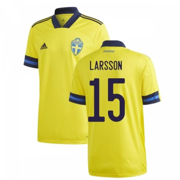 Maillot Suède Larsson 15 Domicile 2021 – Manche Courte
