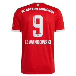 Maillot Football  Bayern München Lewandowski 9  Domicile 2022-2023 – Manche Courte